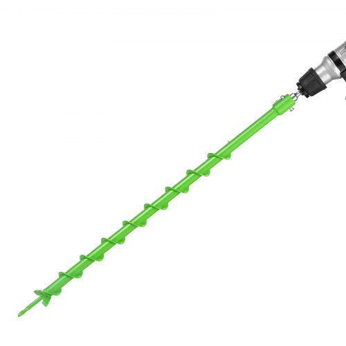 Auger Drill 2.36 x 31.1 Inch Soil Spiral Post Hole Digger Planting Tool