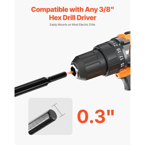 Auger Drill 3.15 x 16.1 Inch Soil Spiral Post Hole Digger Planting Tool
