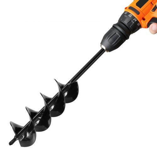 Auger Drill 3.15 x 16.1 Inch Soil Spiral Post Hole Digger Planting Tool