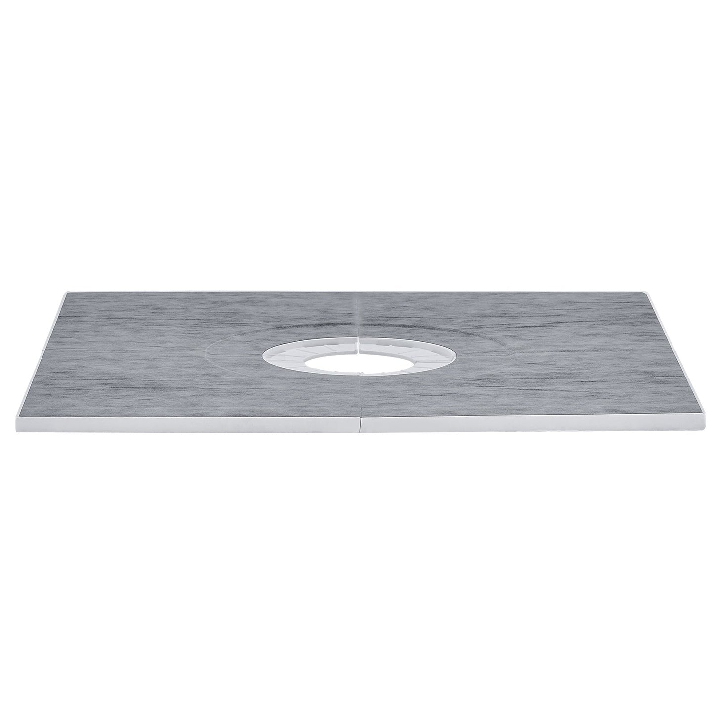Shower edge kit, 914x914 mm shower tray kit with 160 mm central drain, lightweight EPS shower installation kits with 2 waterproof sheets, shower tray tilt rods Suitable for bathrooms