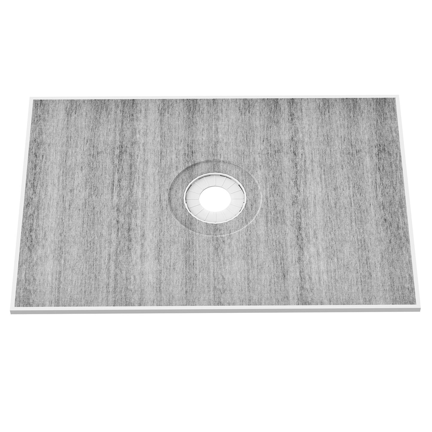 Shower surround kit, 1219x1828 mm shower basket kit with 160 mm central drain, lightweight EPS shower installation kits with 2 waterproof cloths, shower tray tilt rods Suitable for bathrooms