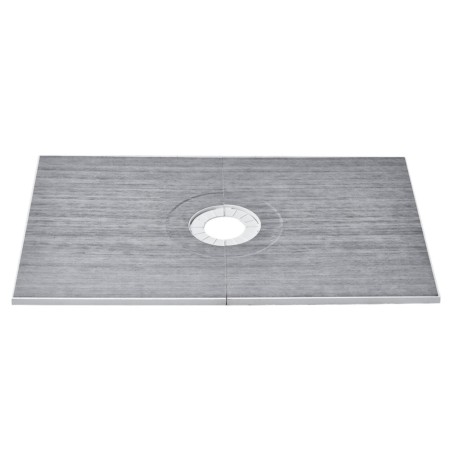 Shower edge kit, 1524x965 mm shower tray kit with 160 mm central drain, lightweight EPS shower installation kits with 2 waterproof cloths, shower tray tilt rods Suitable for bathrooms