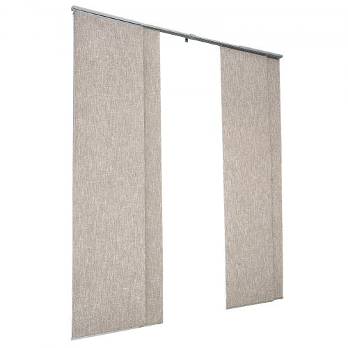 Panelskena Persienner Utdragbara Skenor 116 cm till 218 cm B Kan Kantklippas Brun