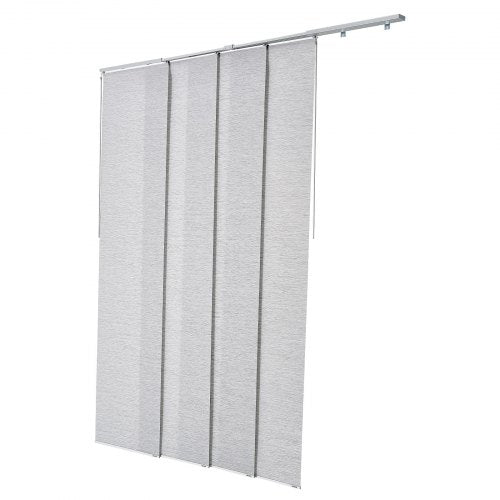 Flächenvorhang Rollo Rollo Rolloschienen 116cm bis 218cm B ablängbar grau