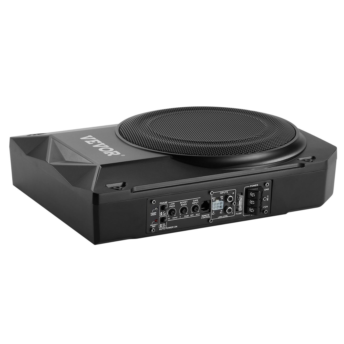 10" 400W under säte bil subwoofer Slim powered bil/lastbil subwoofer system