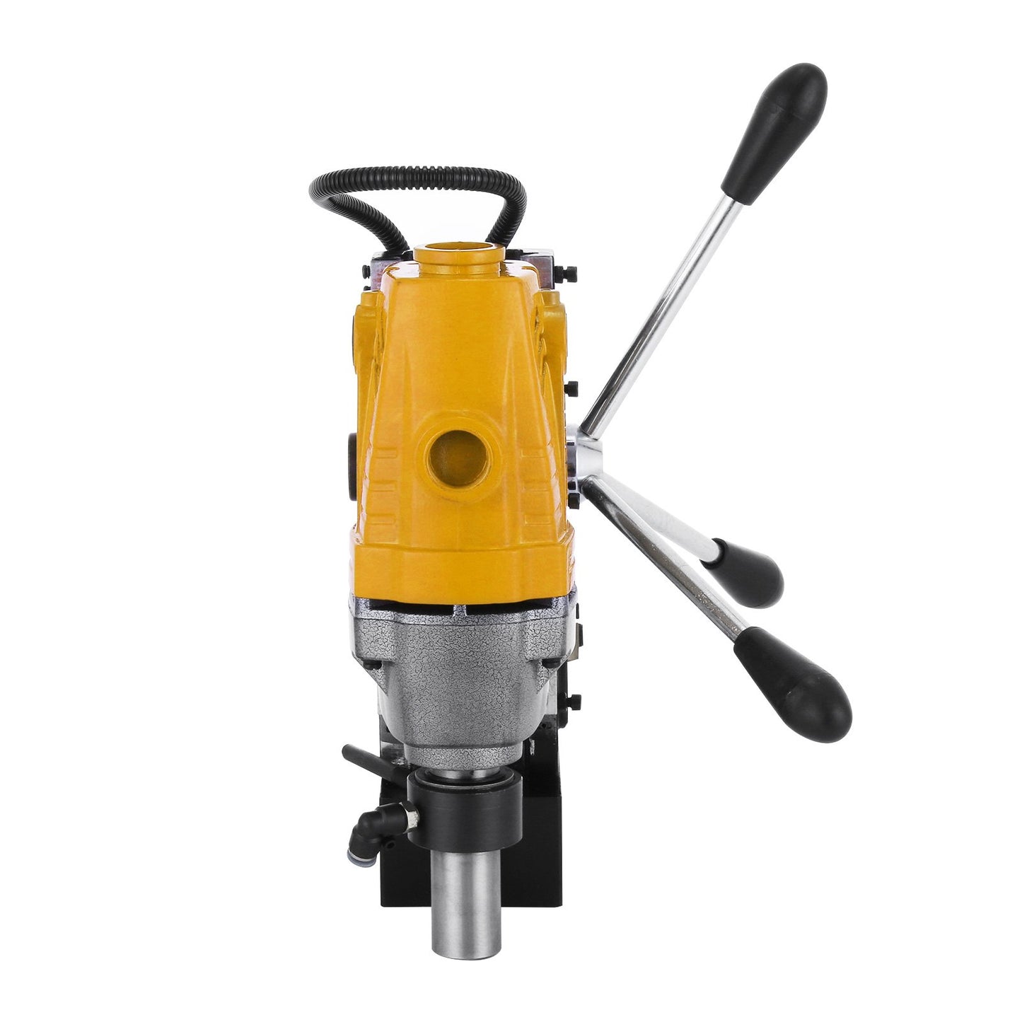 MD40 1-1/2 Inch Electric Magnetic Drill Press Drilling Machine with 11PCS HSS Cutter Set Precise Annular Cutter Set Compact Switchable Evolution 1100W Magnetic Power