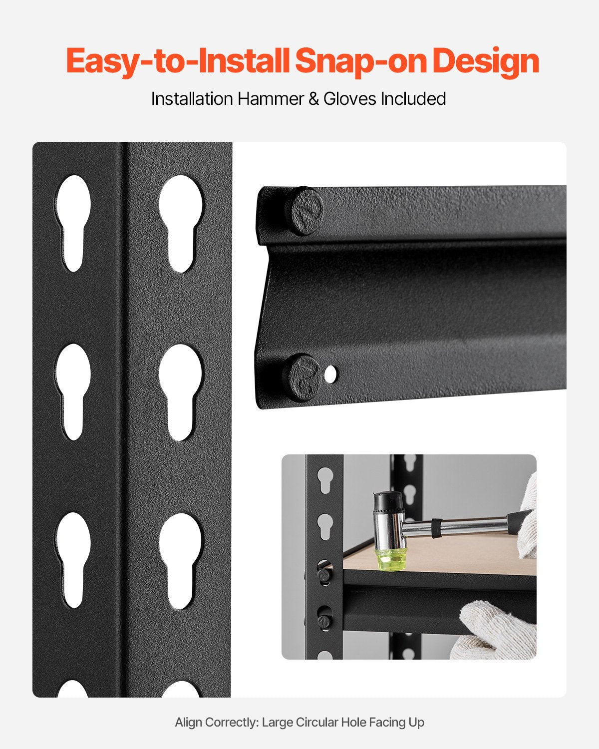 Förvaringshyllor 16" D x 32" B x 62,8" H 5-vånings Garage Förvaringshyllor