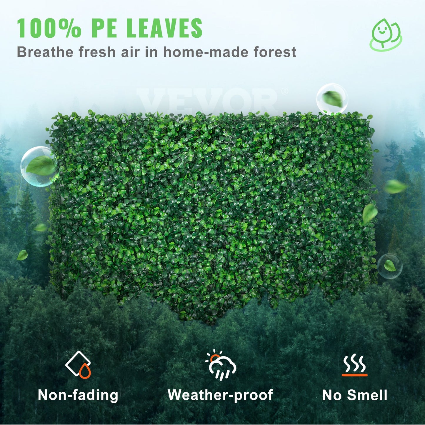Konstgjord Buxbom Panel 24" X 16" UV 24st Buxbom Hedge Väggpaneler Konstgräs Bakgrundsvägg 4 cm Grönt gräs vägg, falsk häck för inredning Sekretess staket inomhus, utomhus trädgård bakgård
