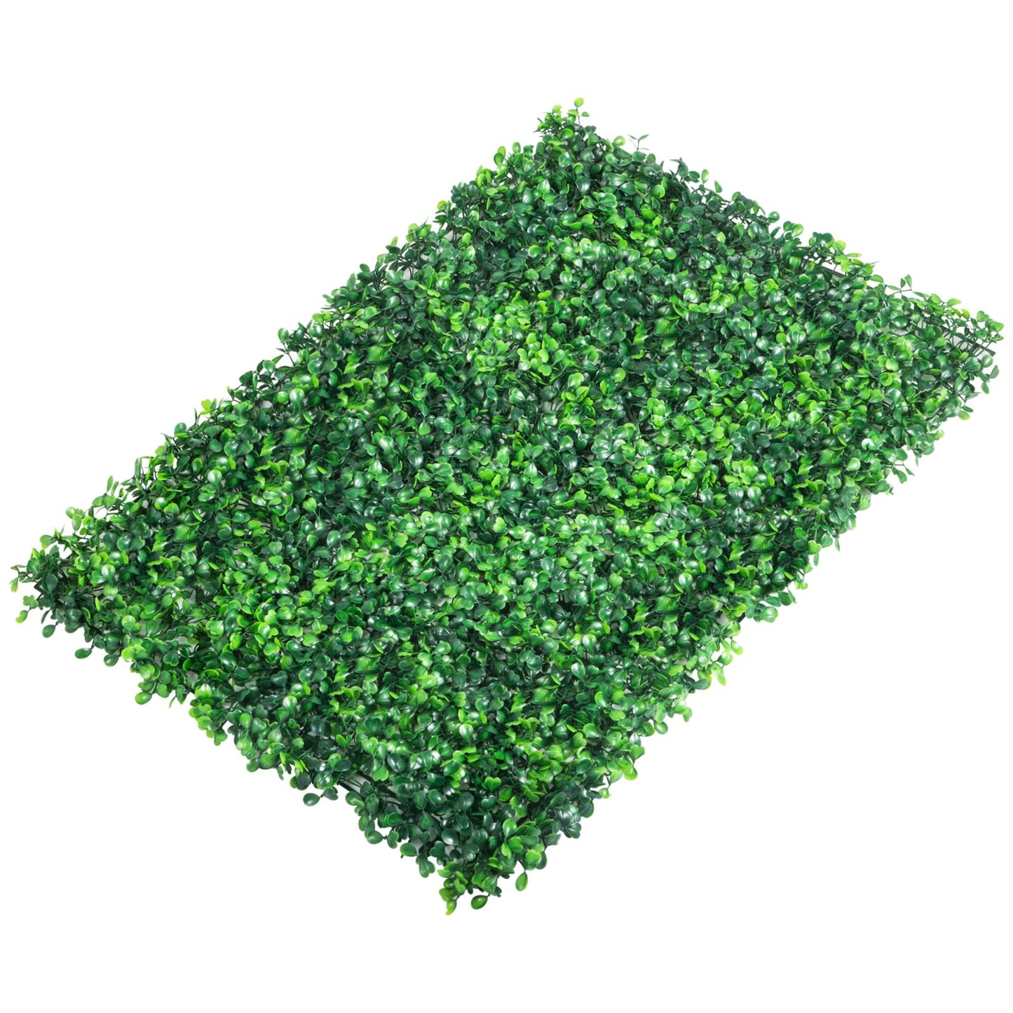 Konstgjord Buxbom Panel 24" X 16" UV 24st Buxbom Hedge Väggpaneler Konstgräs Bakgrundsvägg 4 cm Grönt gräs vägg, falsk häck för inredning Sekretess staket inomhus, utomhus trädgård bakgård