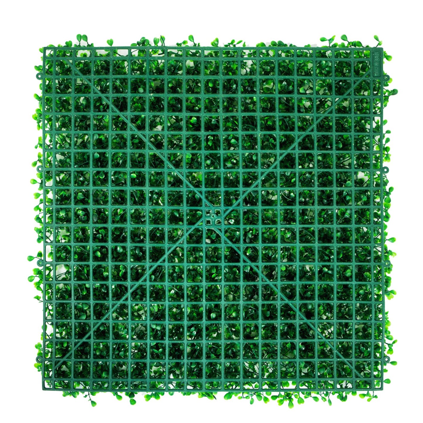 Konstgjord Buxbom Panel UV 48st Buxbom Häck Väggpaneler Konstgräs Bakgrundsvägg 10X10" 4cm Grönt Gräs Vägg Fake Häck för Inredning Sekretess Staket Inomhus Utomhus Trädgård Bakgård