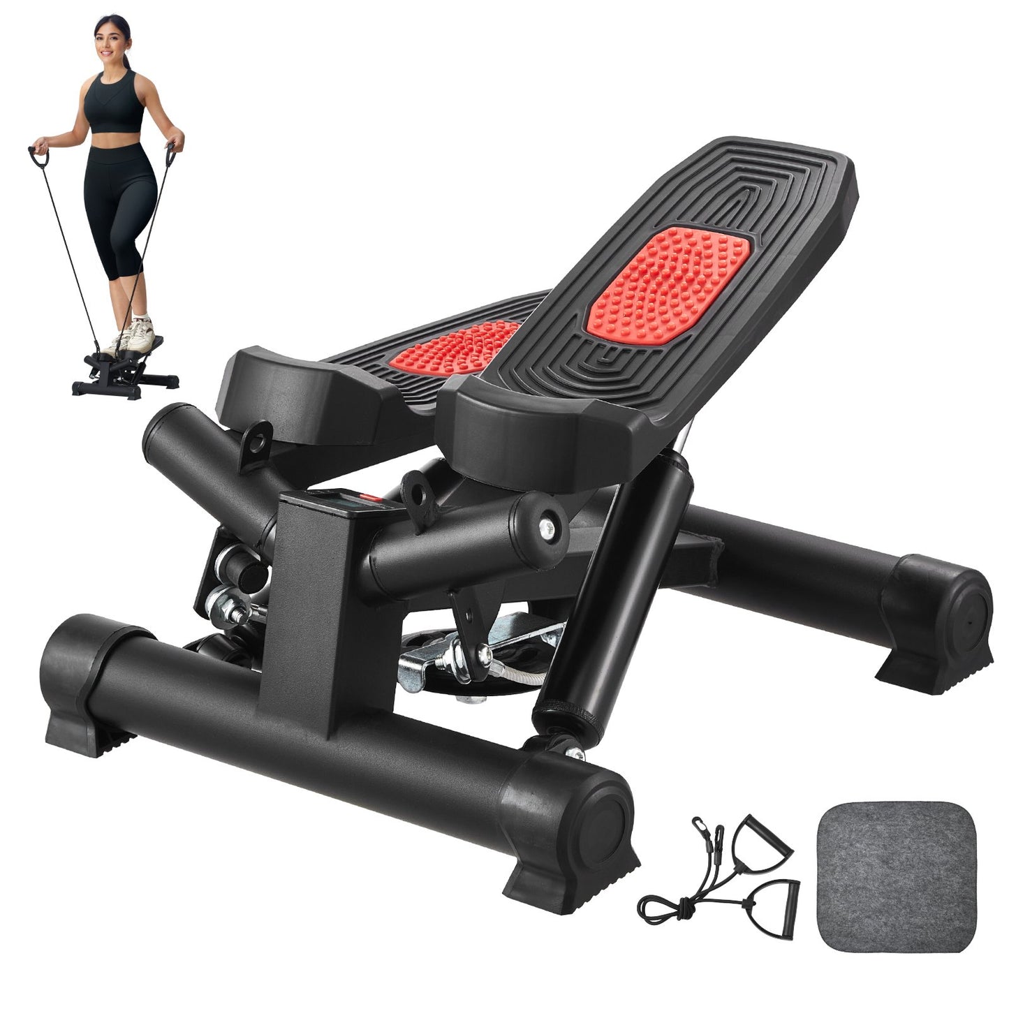 Trappsteg för träning hemma Mini Twist Stepper Resistance Band