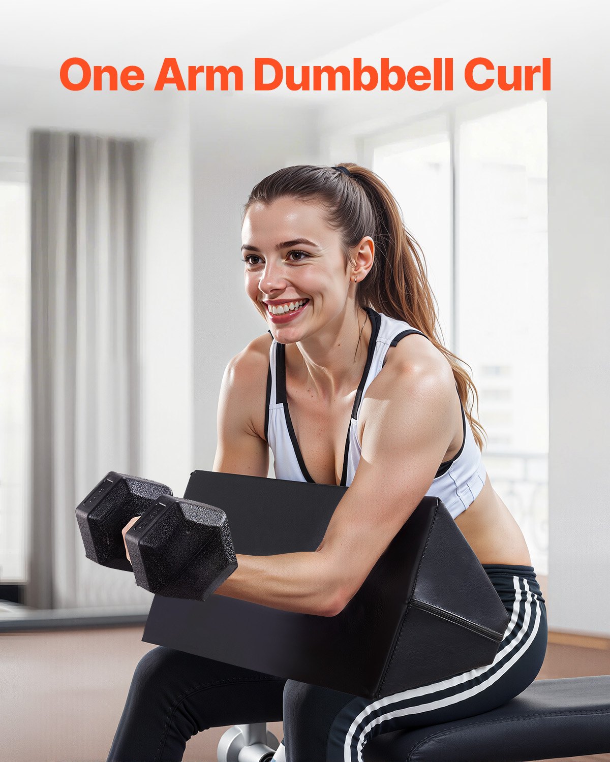 Preacher Curl Pad Portable Weight Bicep Arm Curler Attachment Home Gym