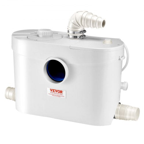 Zerhackerpumpe, 900 W, 48 GPM Durchfluss, 40 Fuß Hubhöhe für Toilette/Kellerspüle | EU
