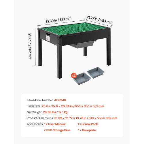 Aktivitetsbord i trä för barn, multifunktionellt aktivitetsbord med förvaring | EU