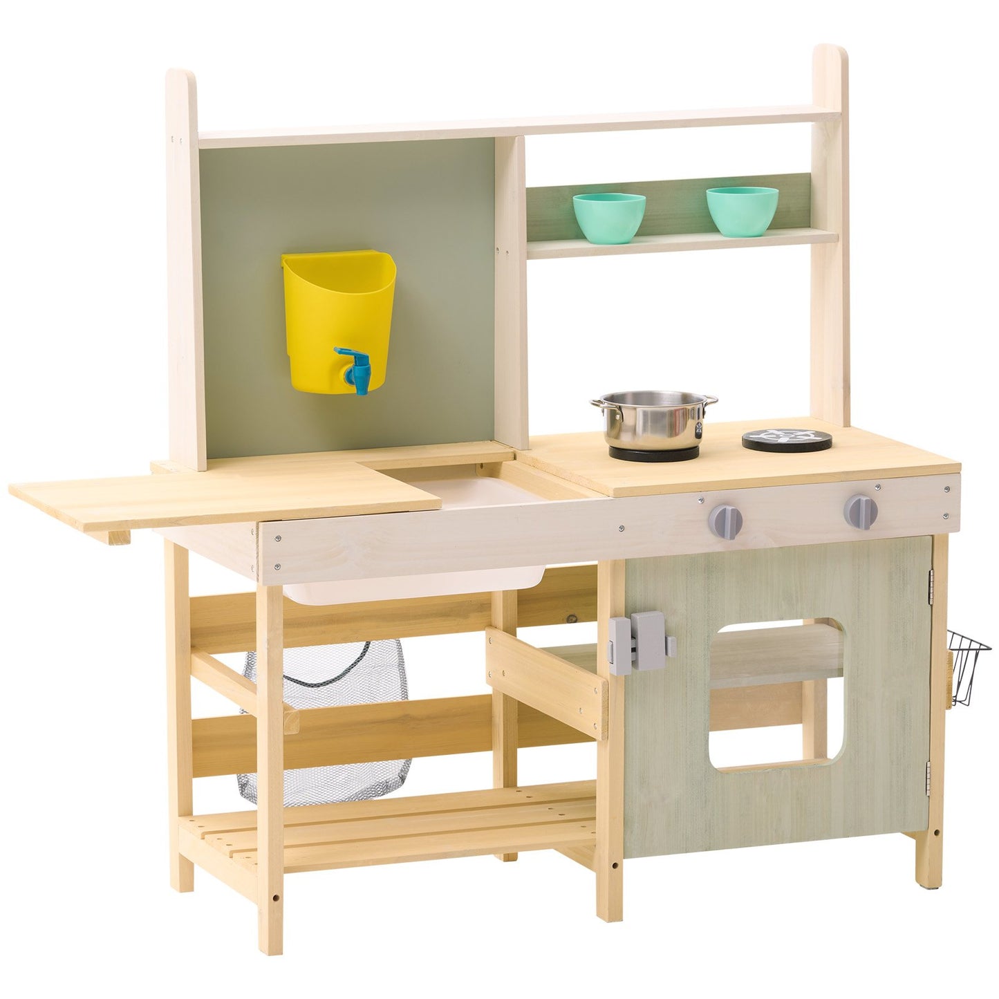 Wooden Clay Kitchen Outdoor Toy Play Kitchen Set for Kids Pretend Play Set