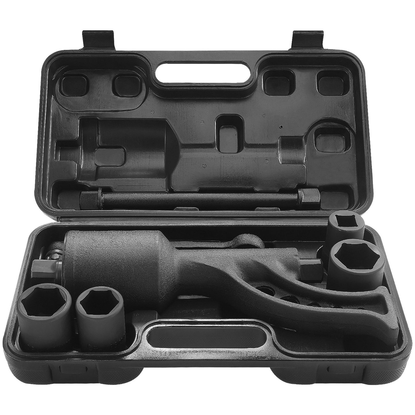 Drehmomentvervielfältiger, leistungsstarker Drehmomentvervielfältiger-Schlüsselsatz, 1-Zoll-Antriebs-Radmutternschlüssel-Drehmomentvervielfältiger, 1:64 6800N.m Radmutternentferner, mit 4 Stecknüssen und Aufbewahrungstasche für LKW-Anhänger-Wohnmobil