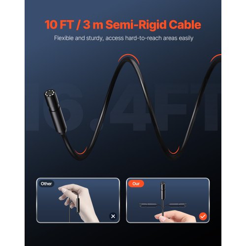 Endoskopkamera 1920P HD Boreskop für Android und iOS mit 3m Kabel | EU