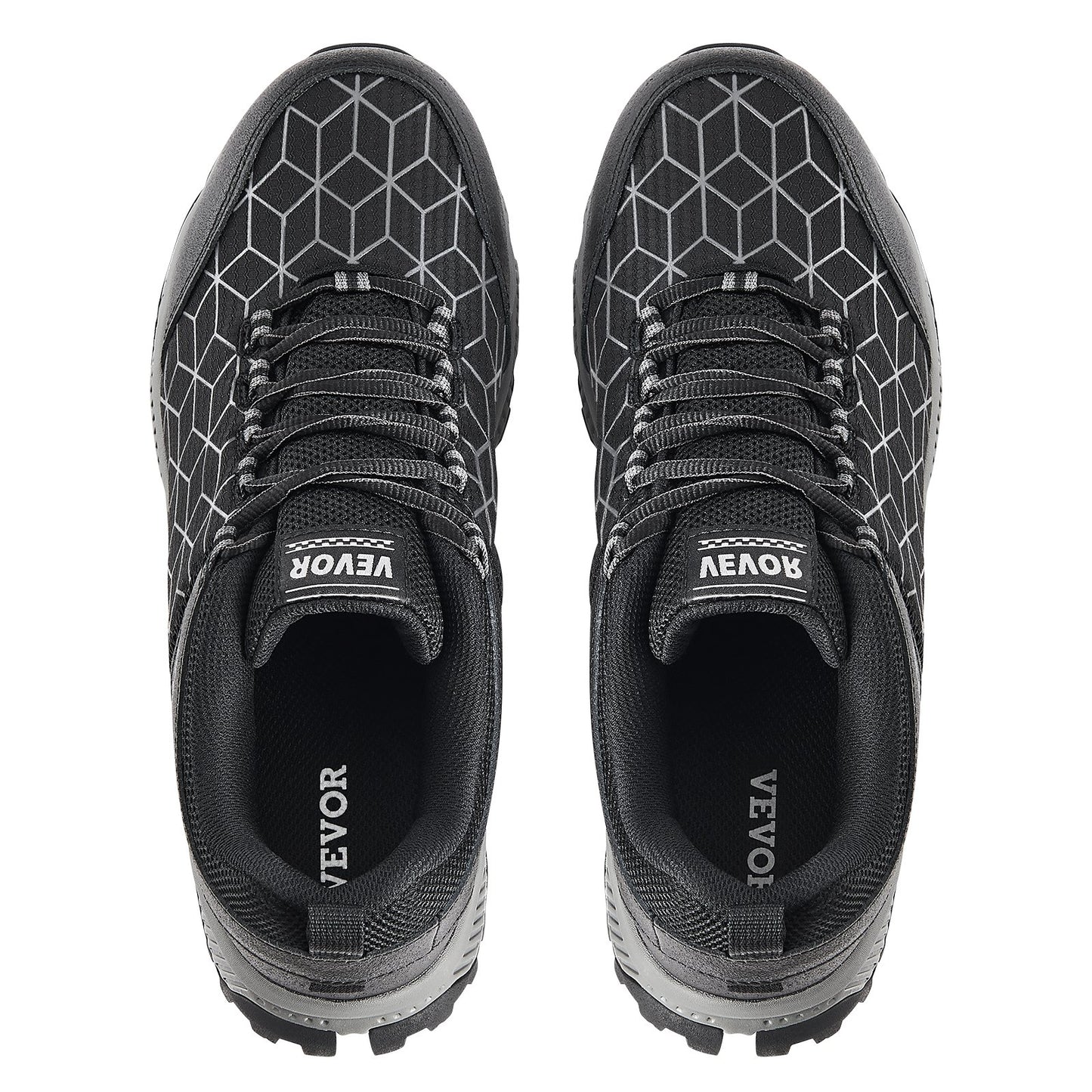 Steel Toe Skor för män US storlek 11 Athletic Work Shoe Sneakers Svarta