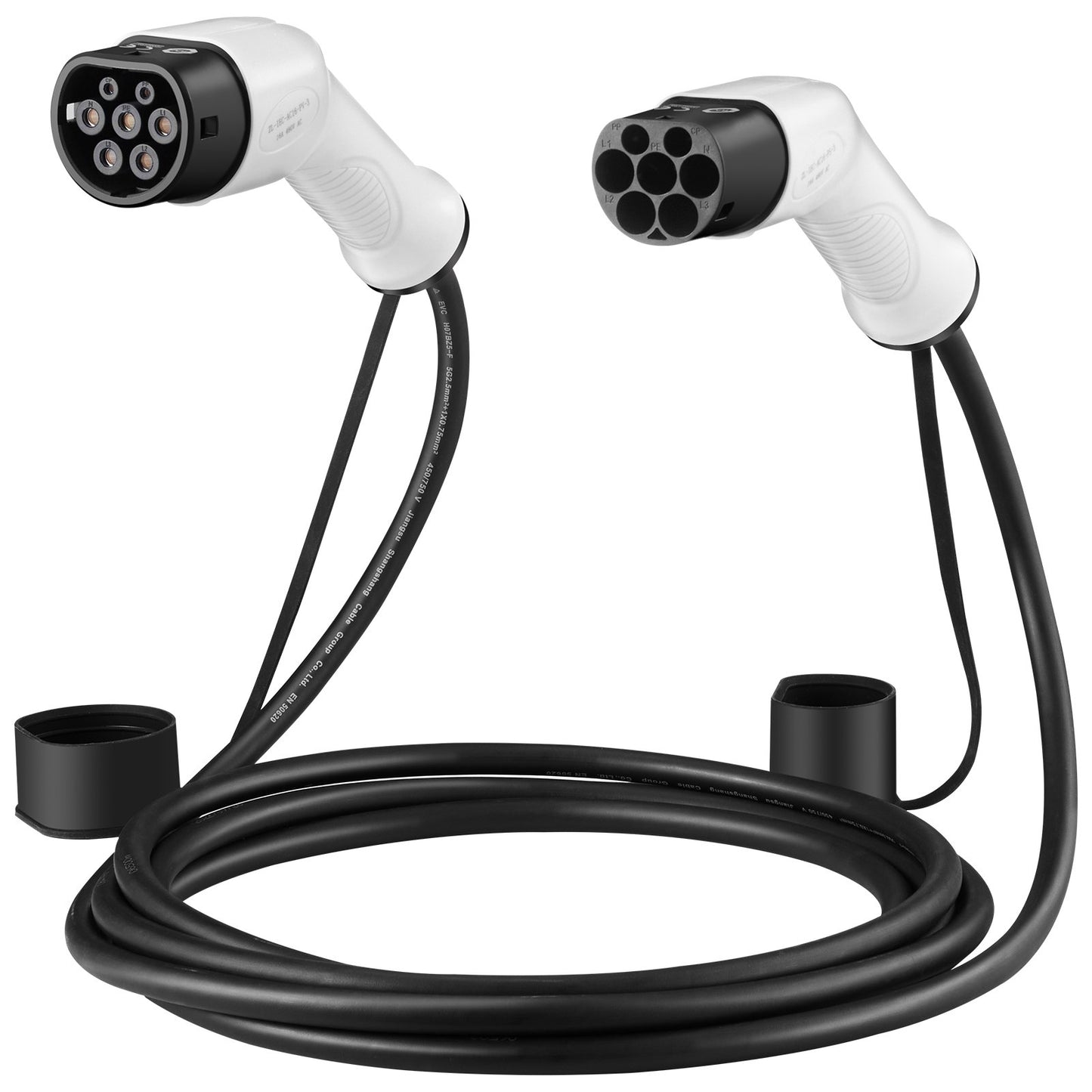 Type 2 to Type 2 EV Charging Cable Electric Vehicle Cable 16A 5m 11kW TPU