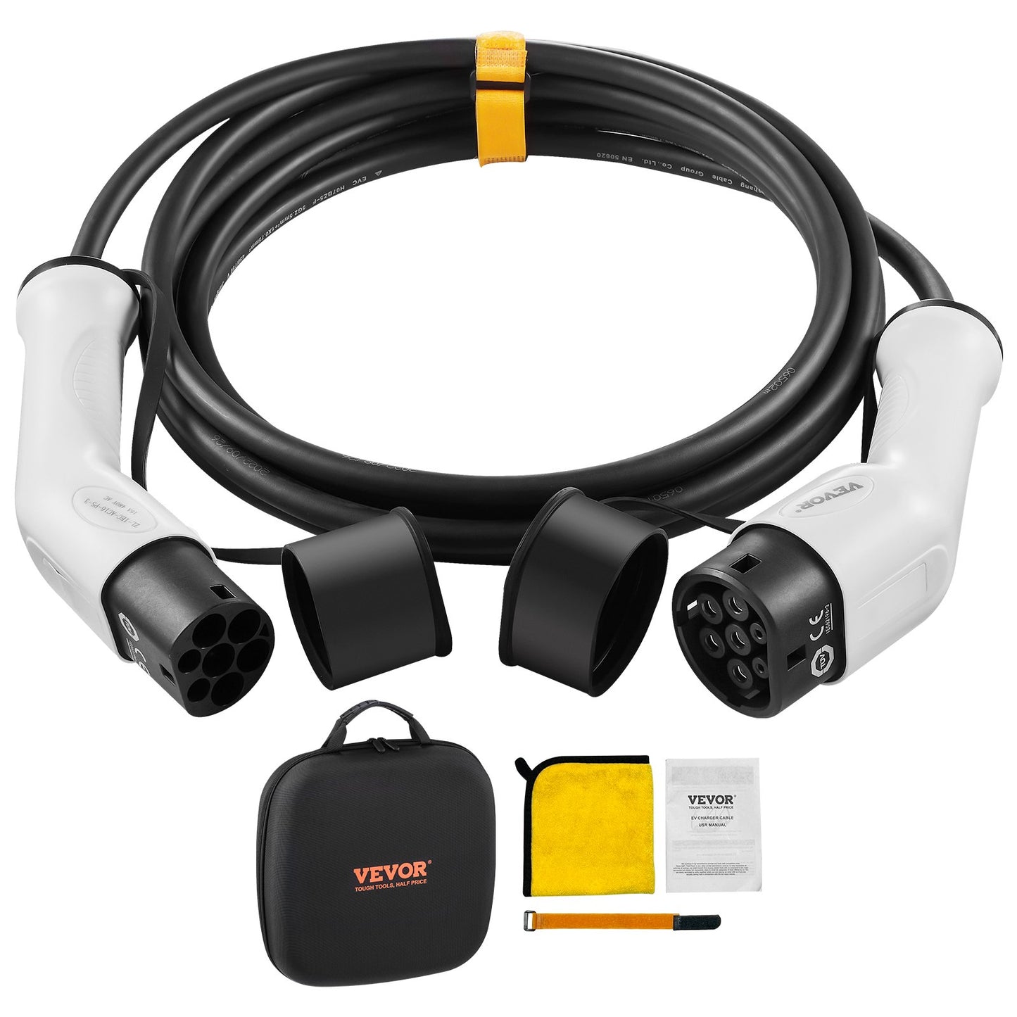 Type 2 to Type 2 EV Charging Cable Electric Vehicle Cable 16A 5m 11kW TPU