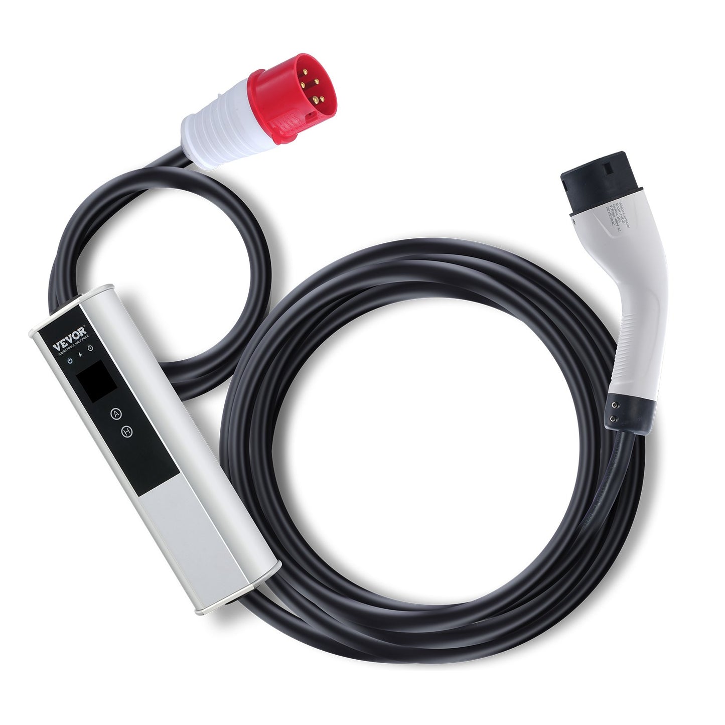 Bärbar EV-laddare Typ 2 EV Laddningskabel 16A CEE 16 7,5 M 230V/400V