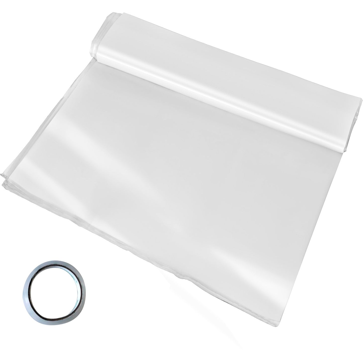 Växthusfilm 12 x 25 fot, Växthuspolyetenfilm 6 Mil tjocklek, Växthusplast Växthusfilm Klar plastfilm UV-beständig, Polyetenfilm håller värmen, överlägsen seghet