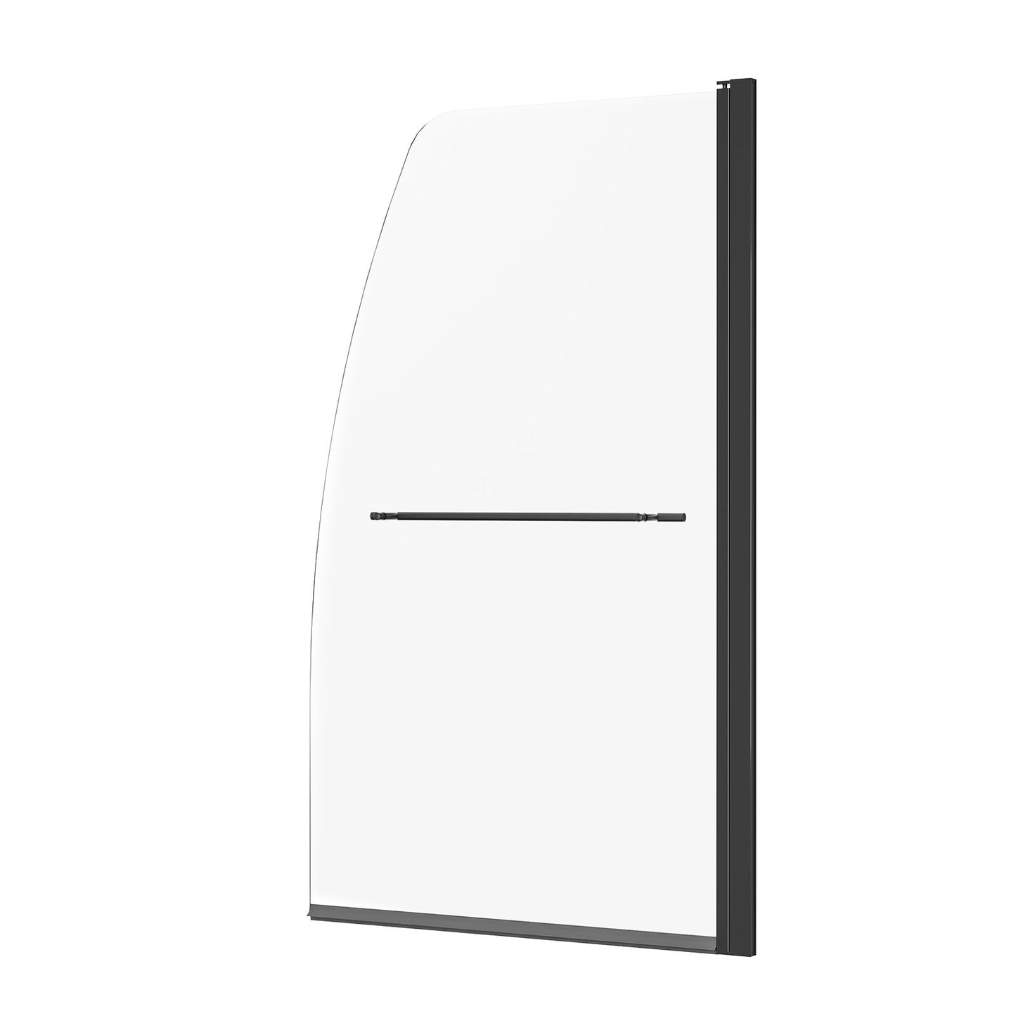 Ramlös duschdörr för badkar 34 tum B x 55 tum H 180° vridbar dörr