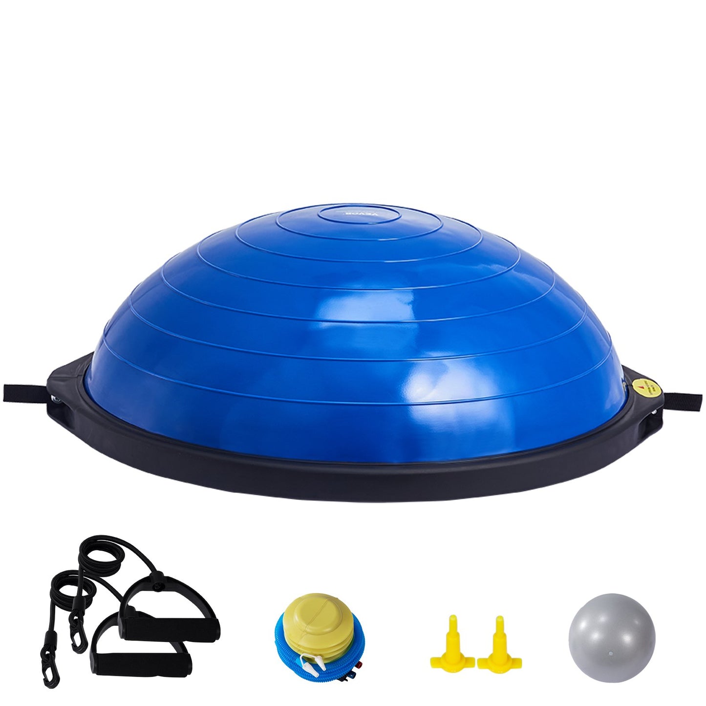 26" Half Exercise Ball Trainer Yoga Balance Stability Ball Resistance Band