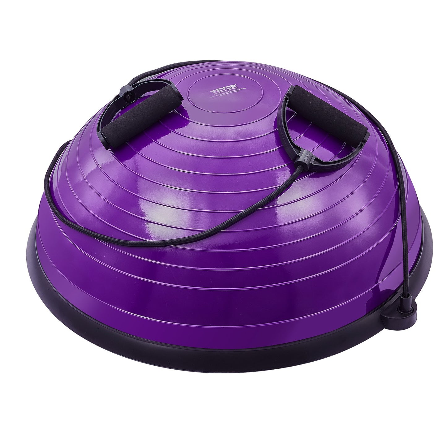 23" Half Exercise Ball Trainer Yoga Balance Stability Ball Resistance Band
