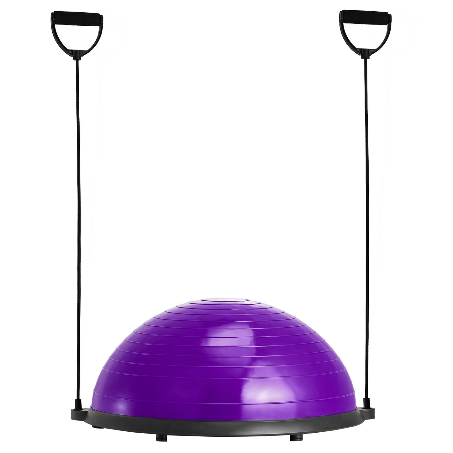 23" Half Exercise Ball Trainer Yoga Balance Stability Ball Resistance Band