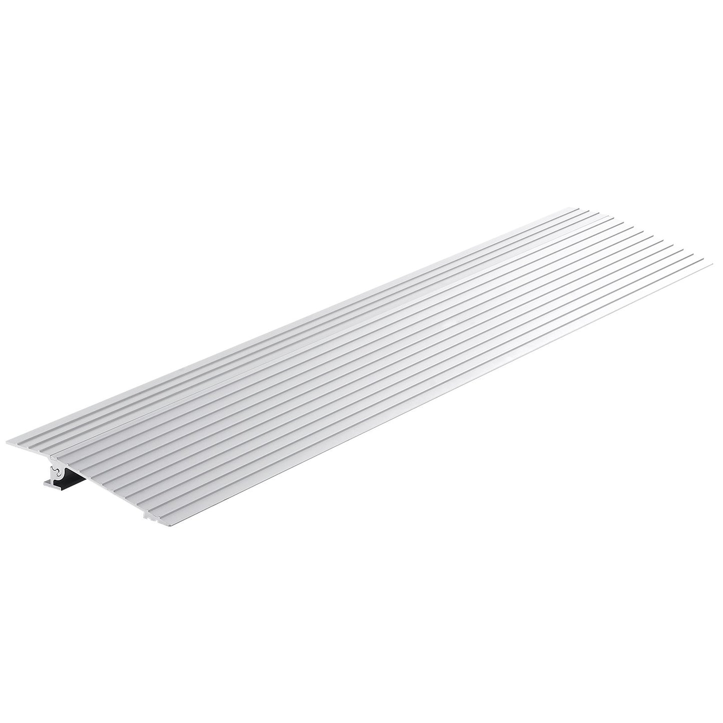 Door Threshold Ramp, 1" Rise, 800 lbs Load Capacity, Wheelchair Door Ramp, Aluminum Threshold Ramp for Doorways, Adjustable Modular Threshold Ramp for Wheelchairs, Scooters, Power Chairs