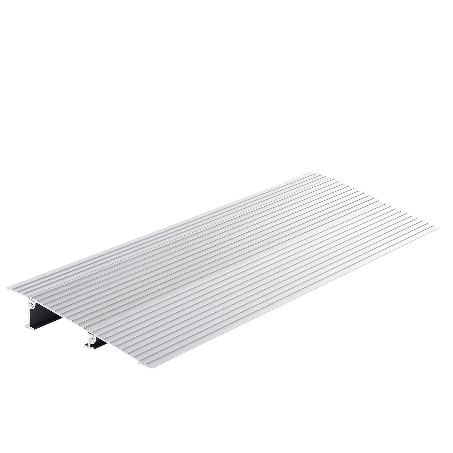 Dörrtröskelramp, 2" stigning, 800 lbs lastkapacitet, dörrramp för rullstolar, tröskelramp i aluminium för dörröppningar, justerbar modulär tröskelramp för rullstolar, skotrar, elstolar