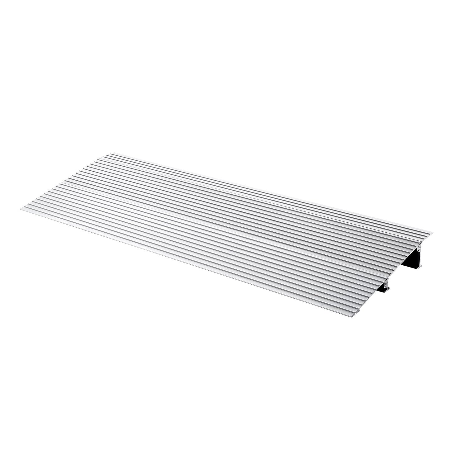 Dörrtröskelramp, 2" stigning, 800 lbs lastkapacitet, dörrramp för rullstolar, tröskelramp i aluminium för dörröppningar, justerbar modulär tröskelramp för rullstolar, skotrar, elstolar