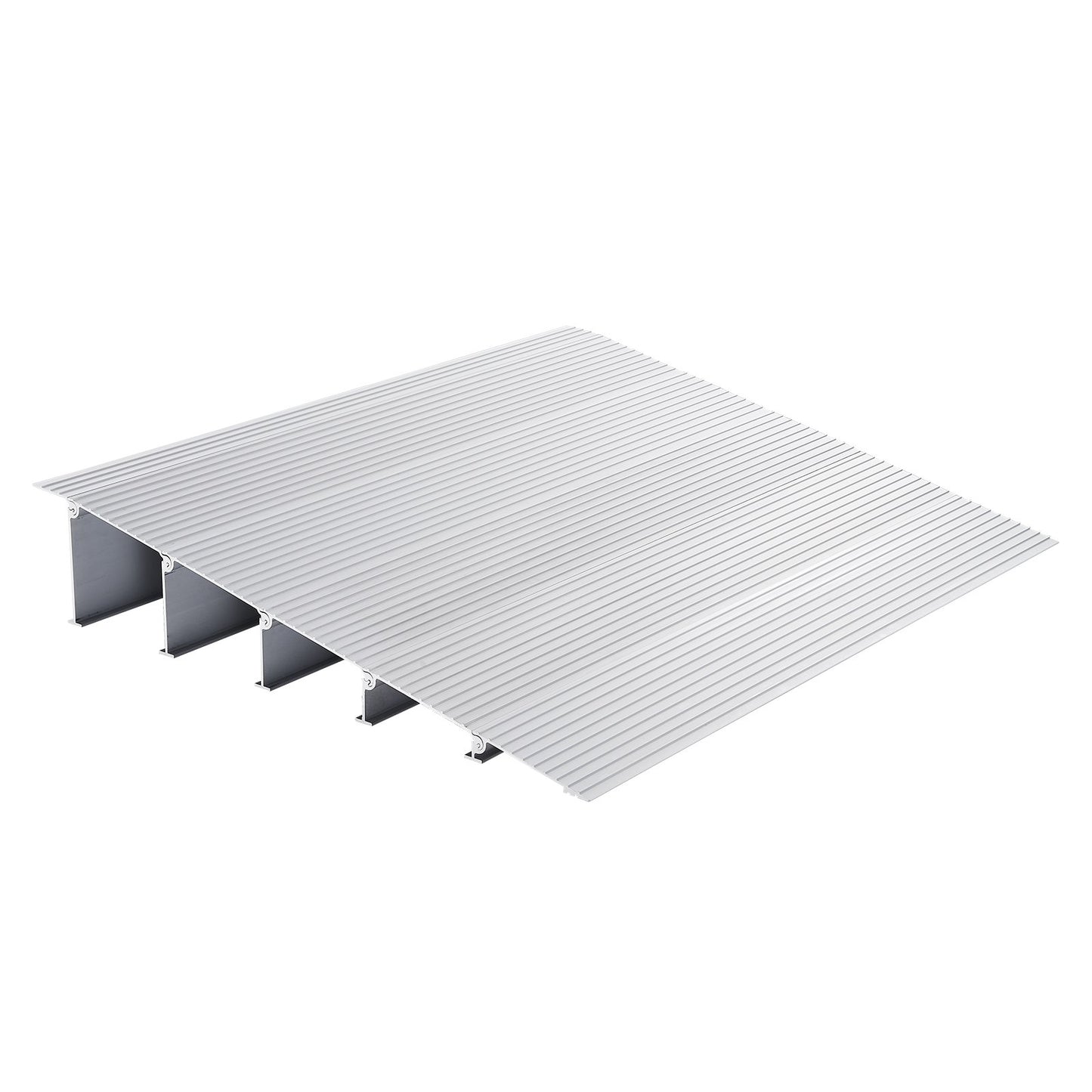 Dörrtröskelramp, 5" stigning, 800 lbs lastkapacitet, dörrramp för rullstolar, tröskelramp i aluminium för dörröppningar, justerbar modulär tröskelramp för rullstolar, skotrar, elstolar