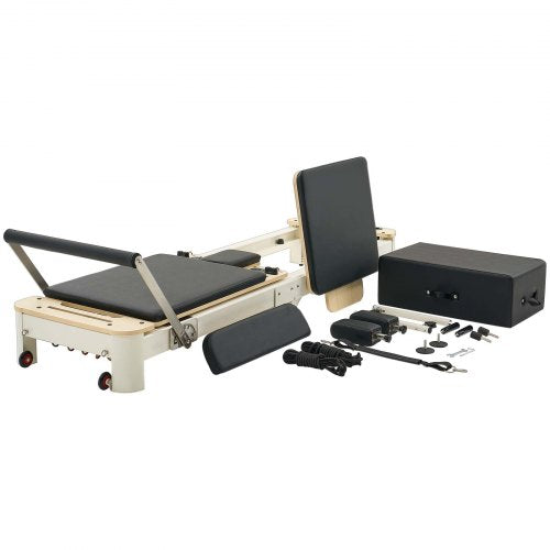 Foldable Pilates Reformer Pilates Machine Home Gym Exercise Equipment | EU