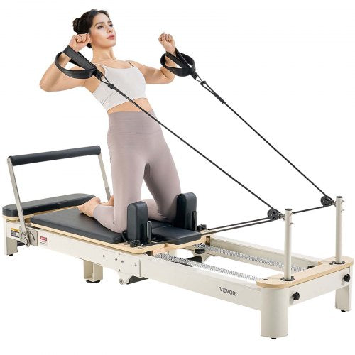 Foldable Pilates Reformer Pilates Machine Home Gym Exercise Equipment | EU