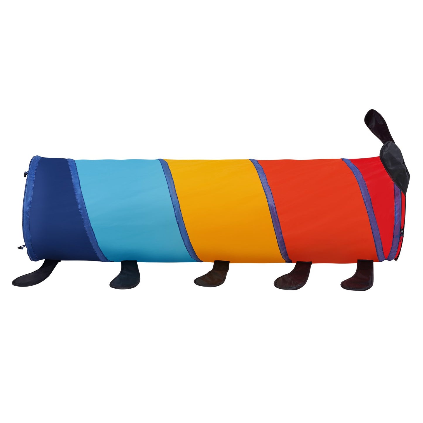 Kids Lektunneltält för småbarn, Färgglad Pop Up Caterpillar Crawl Tunnel-leksak för bebis eller husdjur, hopfällbar present för pojke och flicka Lektunnel inomhus och utomhus, Flerfärgad