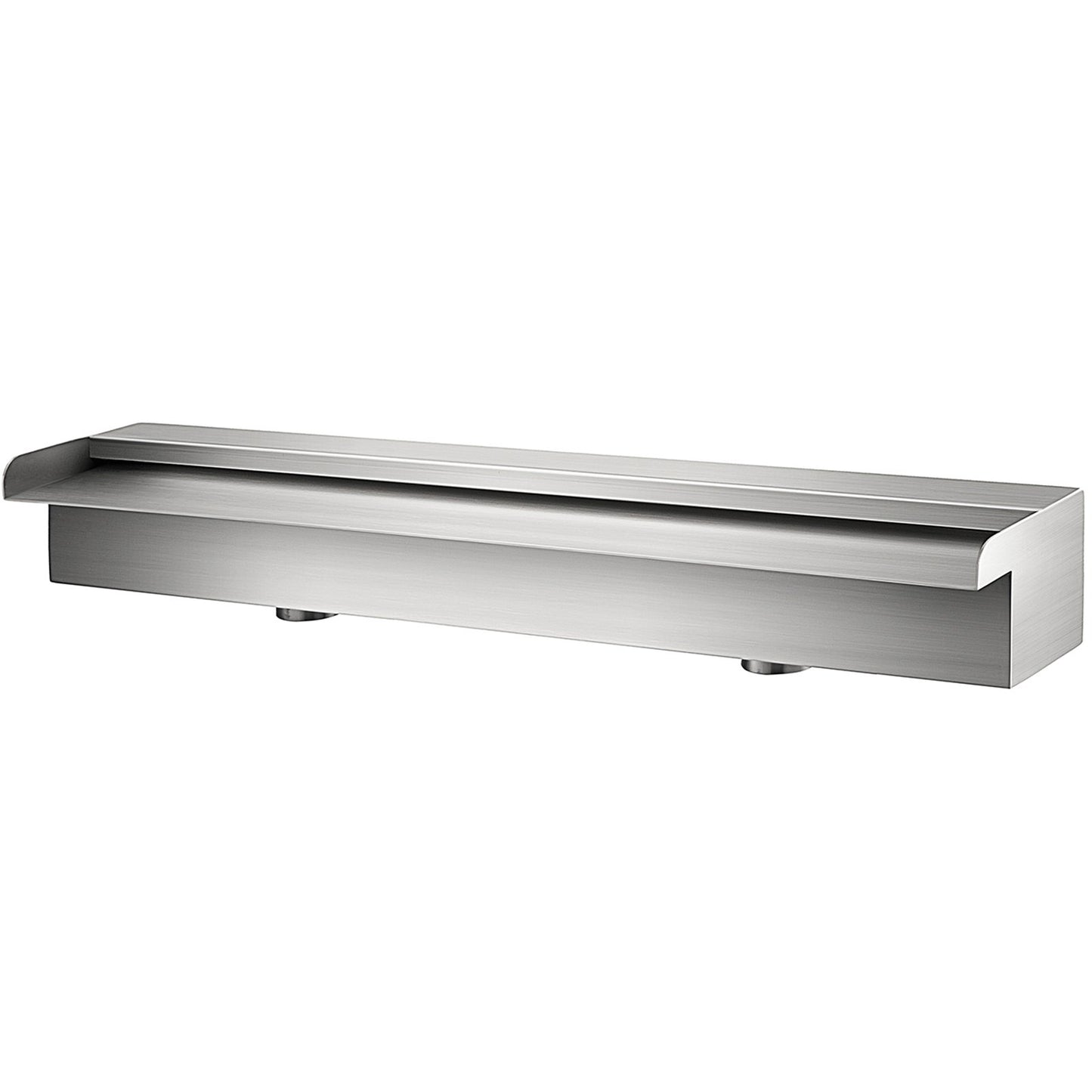 59,1" x 4,5" x 3,1" dekorativ vattenfallsbassängfontän i rostfritt stål för trädgårdsdamm inomhus och utomhus
