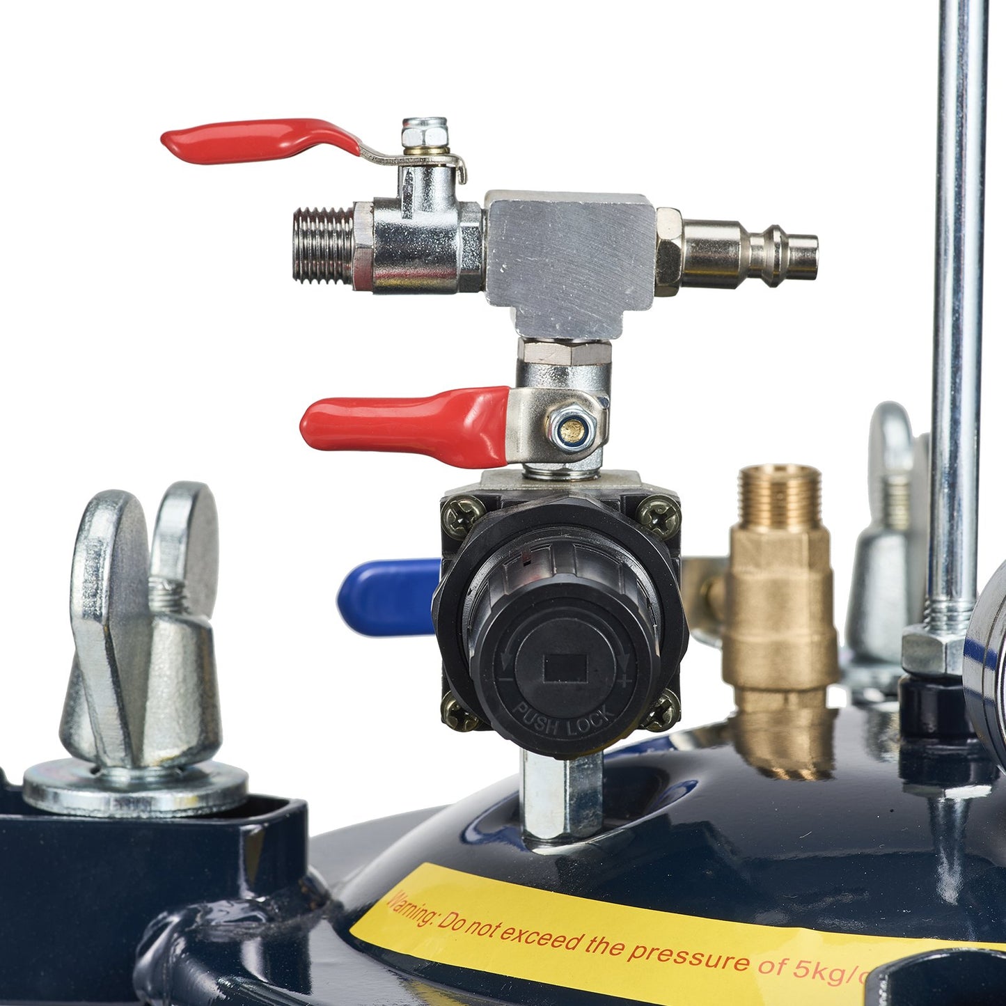 Spray Paint Pressure Pot Tank, 10L/2.5gal Air Paint Pressure Pot, Metal Stand and Leak Repair Sealant for Industry Home Decoration Architecture Construction Car Painting, 70PSI Max