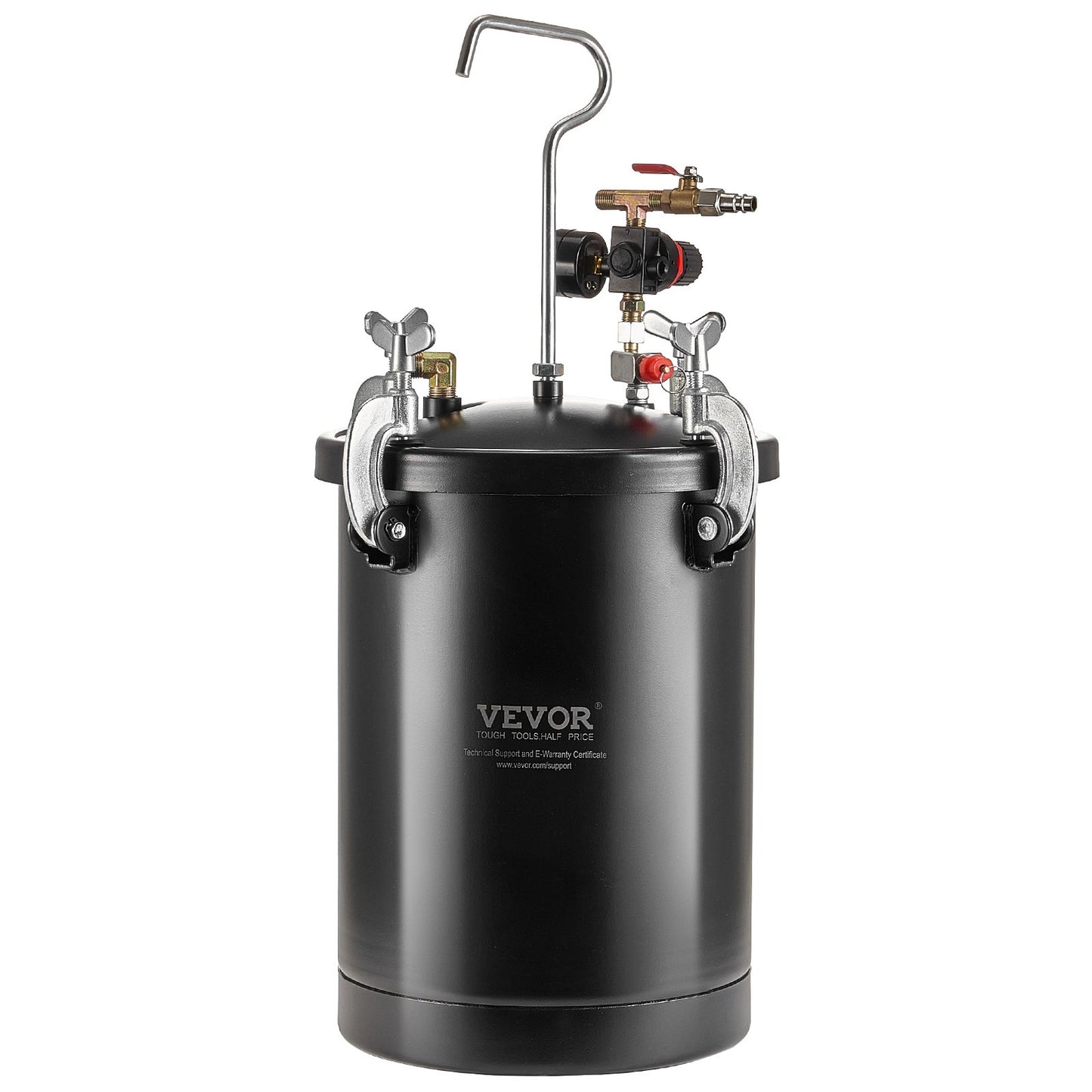 Druckbehälter für Sprühfarbe, 15 l/3,75 gal. Schläuche für Spritzpistolen, Druckmesser