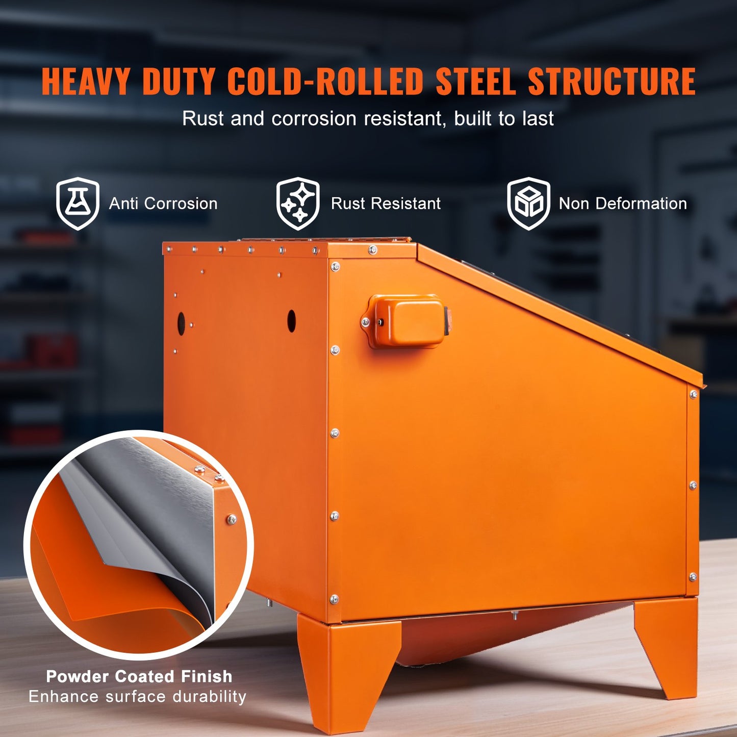 40 gallon sandblasting cabinet Benchtop cabinet with blasting gun 4 nozzle