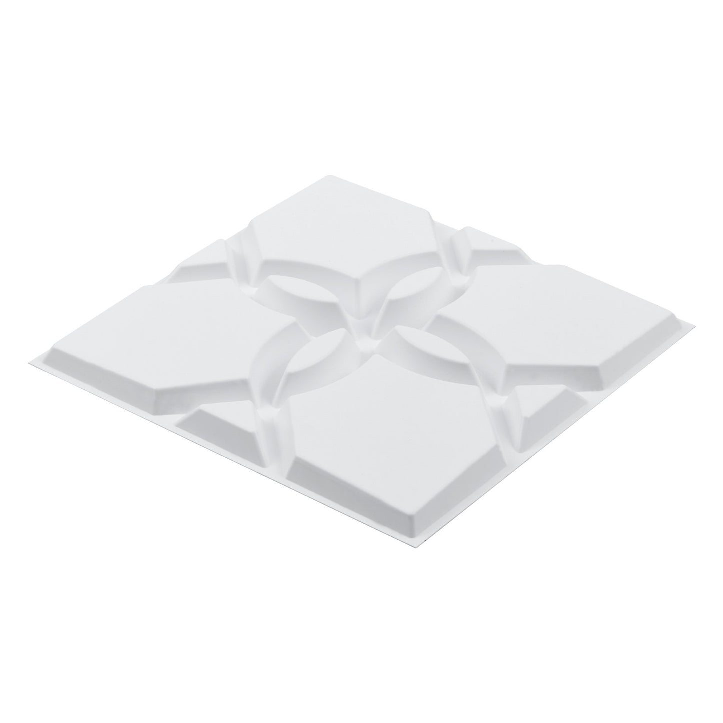 3D Wall Panels 33-pack 11.81x11.81'' PVC 32 Sq.Ft Coverage Floral White