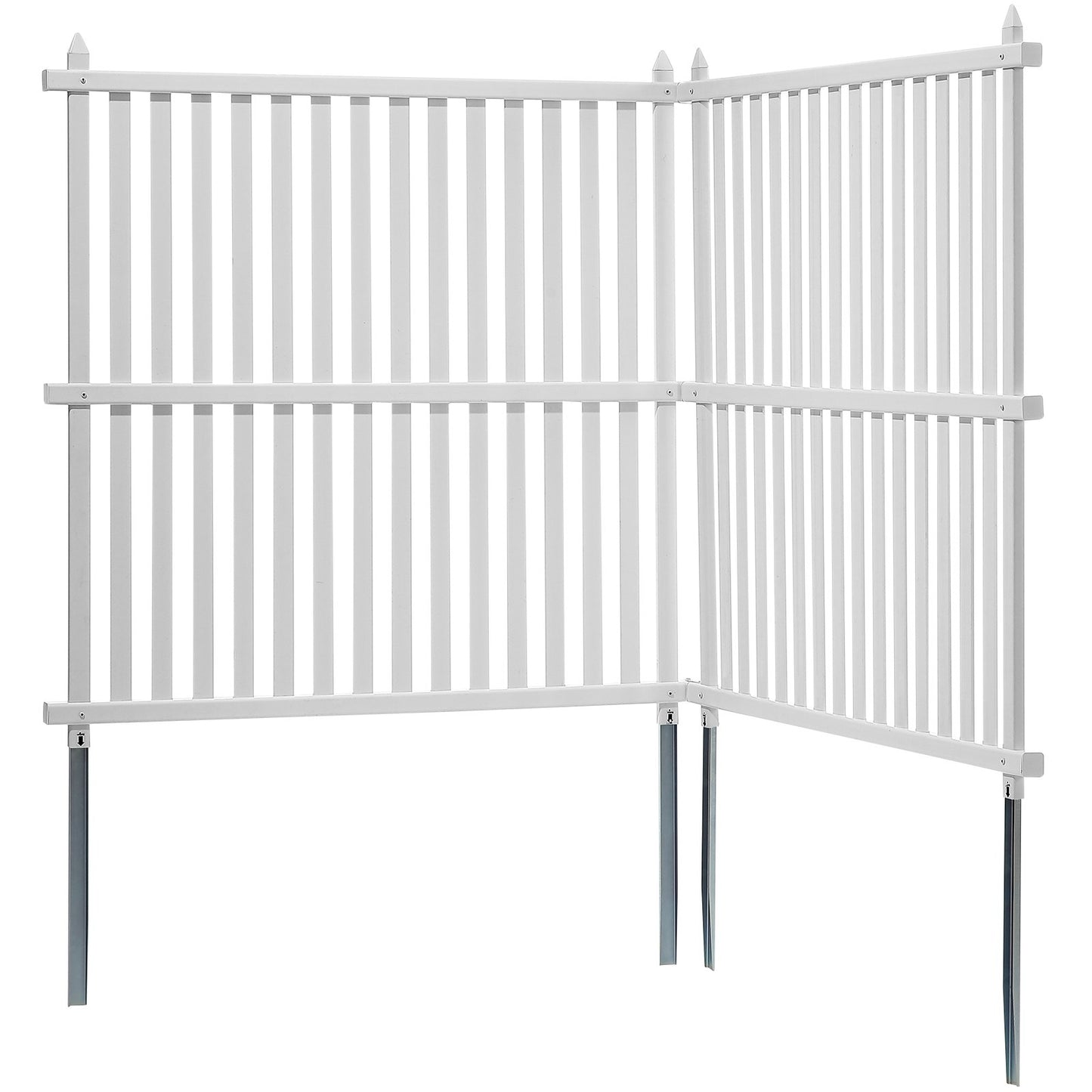 48" B x 48" H Sichtschutzzaunpaneele aus Vinyl, Klimaanlagenzaun, Sichtschutzwände für den Außenbereich für Mülleimer, Poolausrüstungsabdeckung, Sichtschutz-Kit-Paneele (2 Paneele)