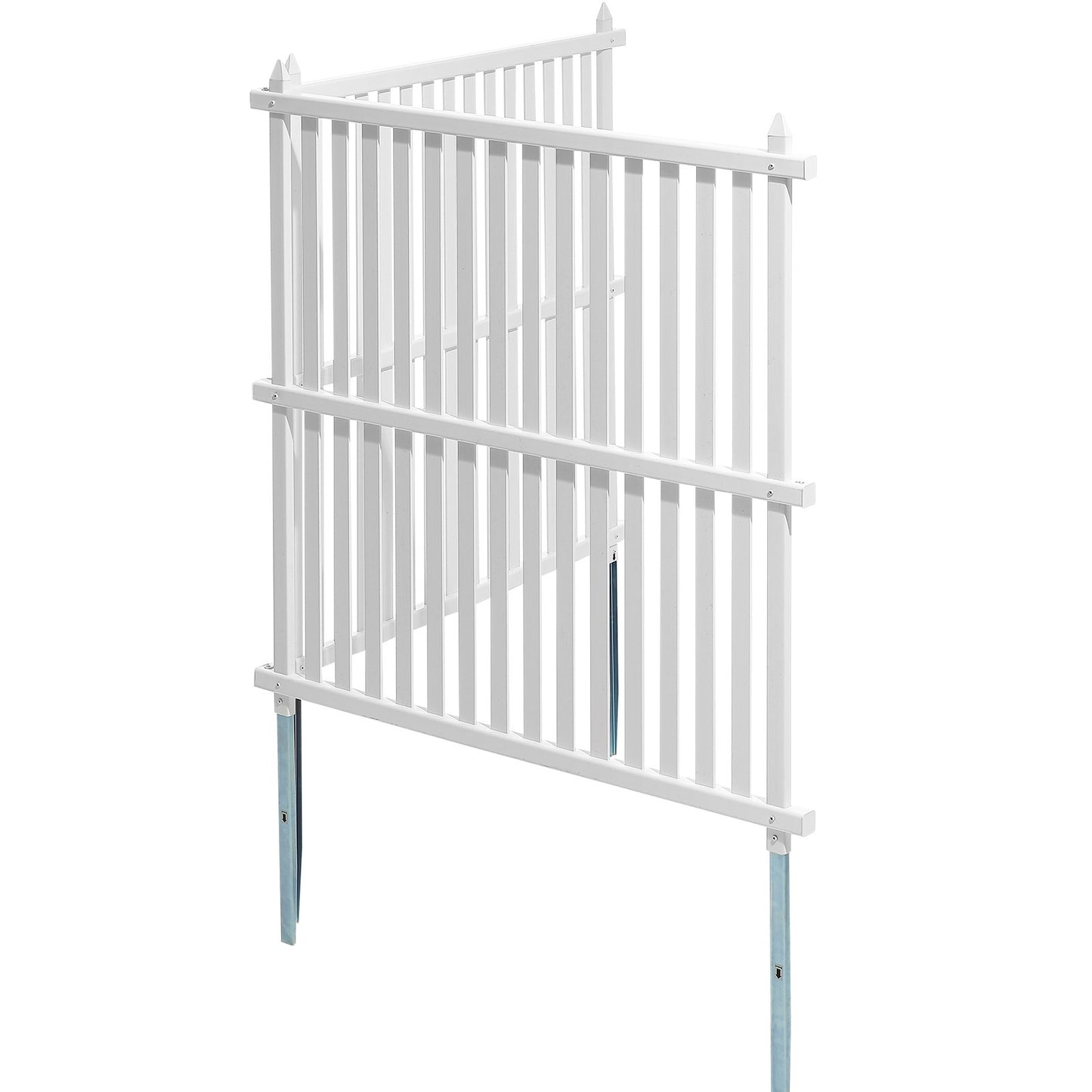48" B x 48" H Sichtschutzzaunpaneele aus Vinyl, Klimaanlagenzaun, Sichtschutzwände für den Außenbereich für Mülleimer, Poolausrüstungsabdeckung, Sichtschutz-Kit-Paneele (2 Paneele)