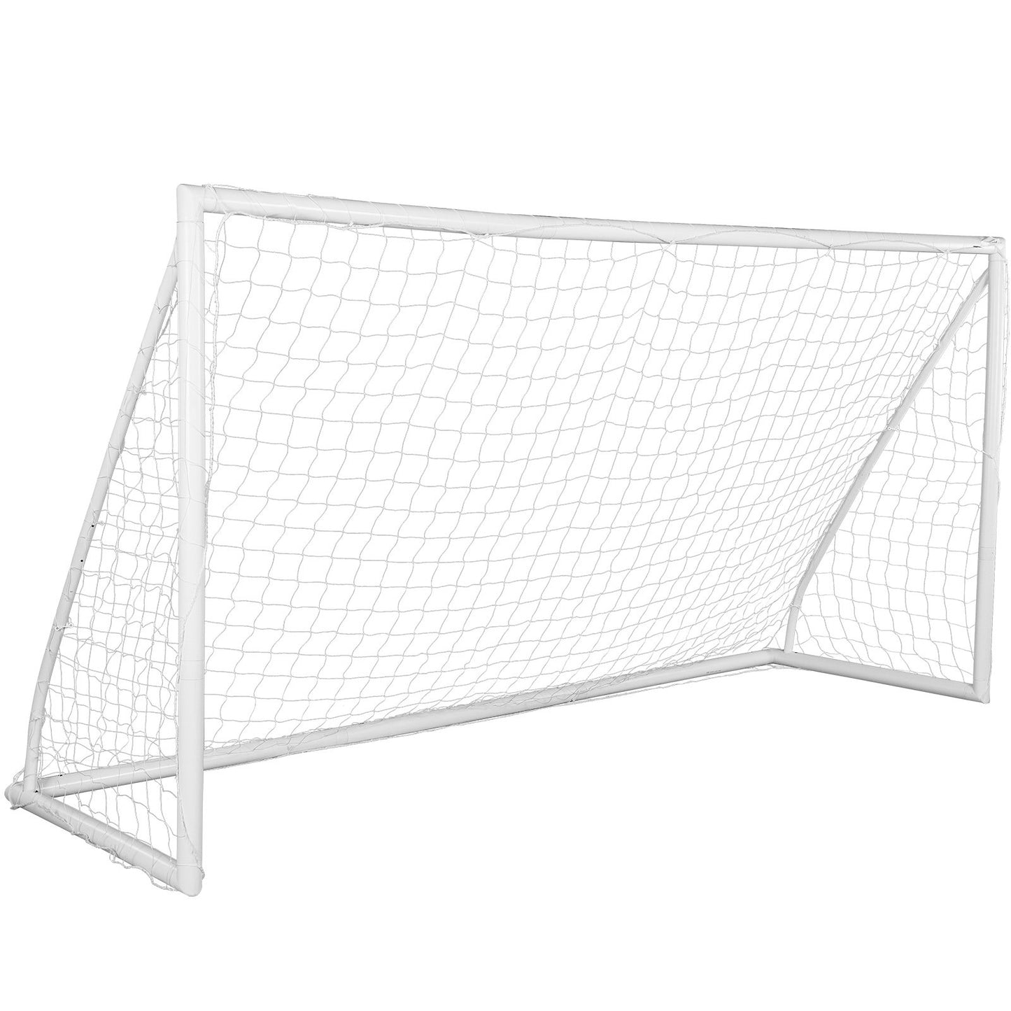 Tragbares Fußballtor, 12 x 6 Fuß großes Fußballnetz, Fußballnetz für den Garten von Erwachsenen und Kindern, großes Trainingsfußballnetz, Torset für Jugendtraining, Allwetter-Fußballtor mit Tragetasche, 1 Packung