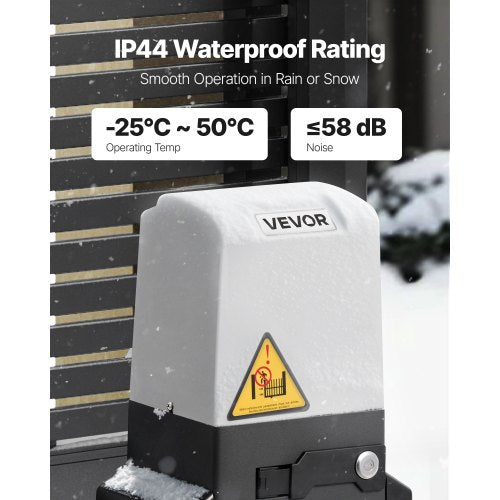 400W elektrisk skjutgrindsöppnare 900 kg kugghjulsspår infraröd sensor