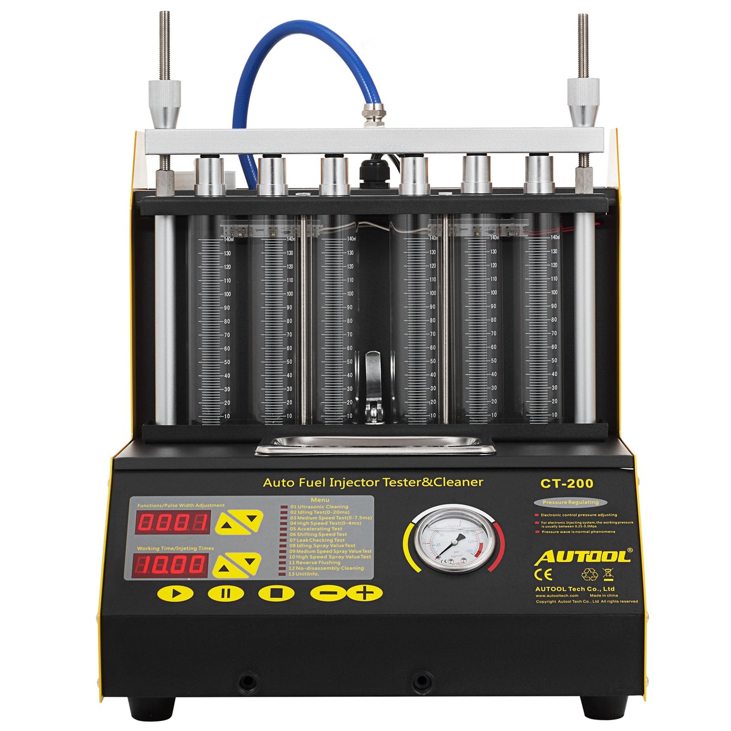 Autool CT200 Ultraschall-Kraftstoffeinspritzdüsen-Reiniger-Tester für Benzinauto-Motorrad