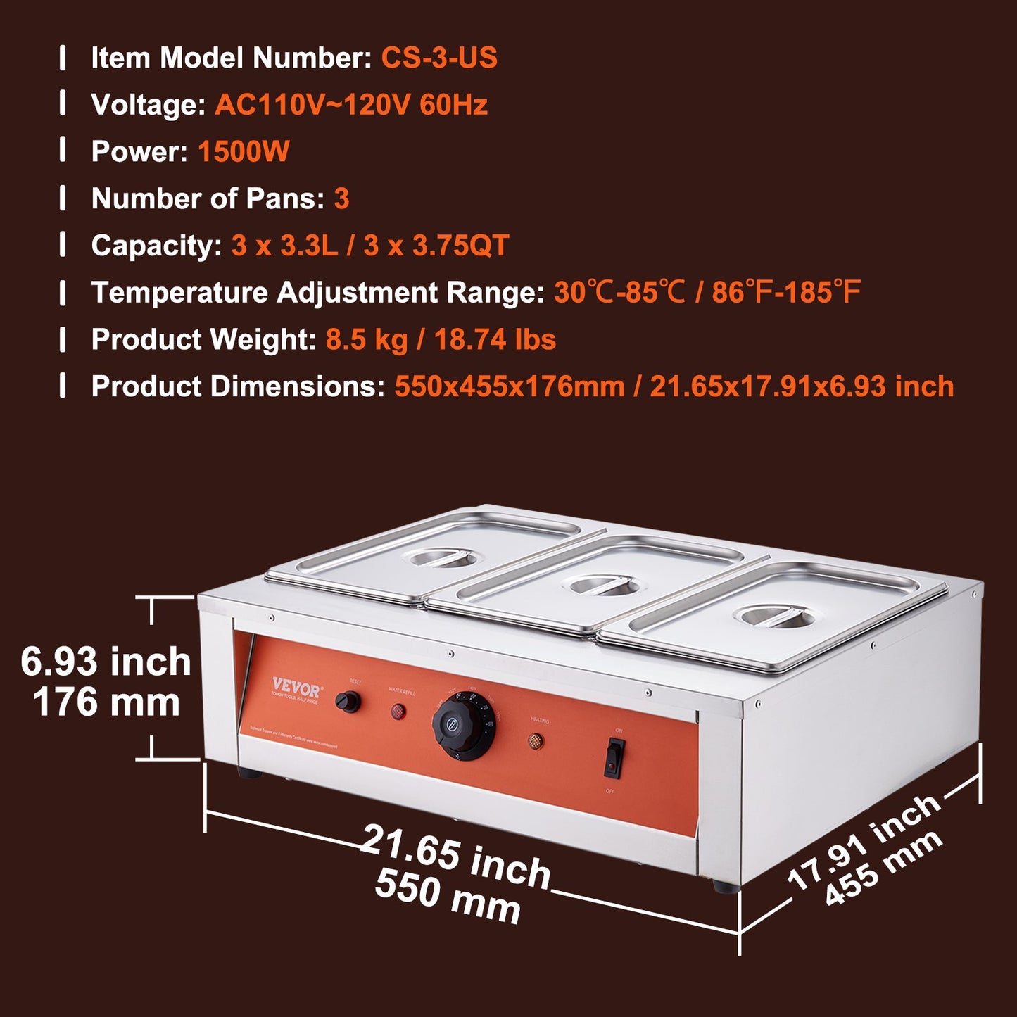 Chocolate Tempering Machine Chocolate Melting Pot 26.5 Pounds 3 Tanks
