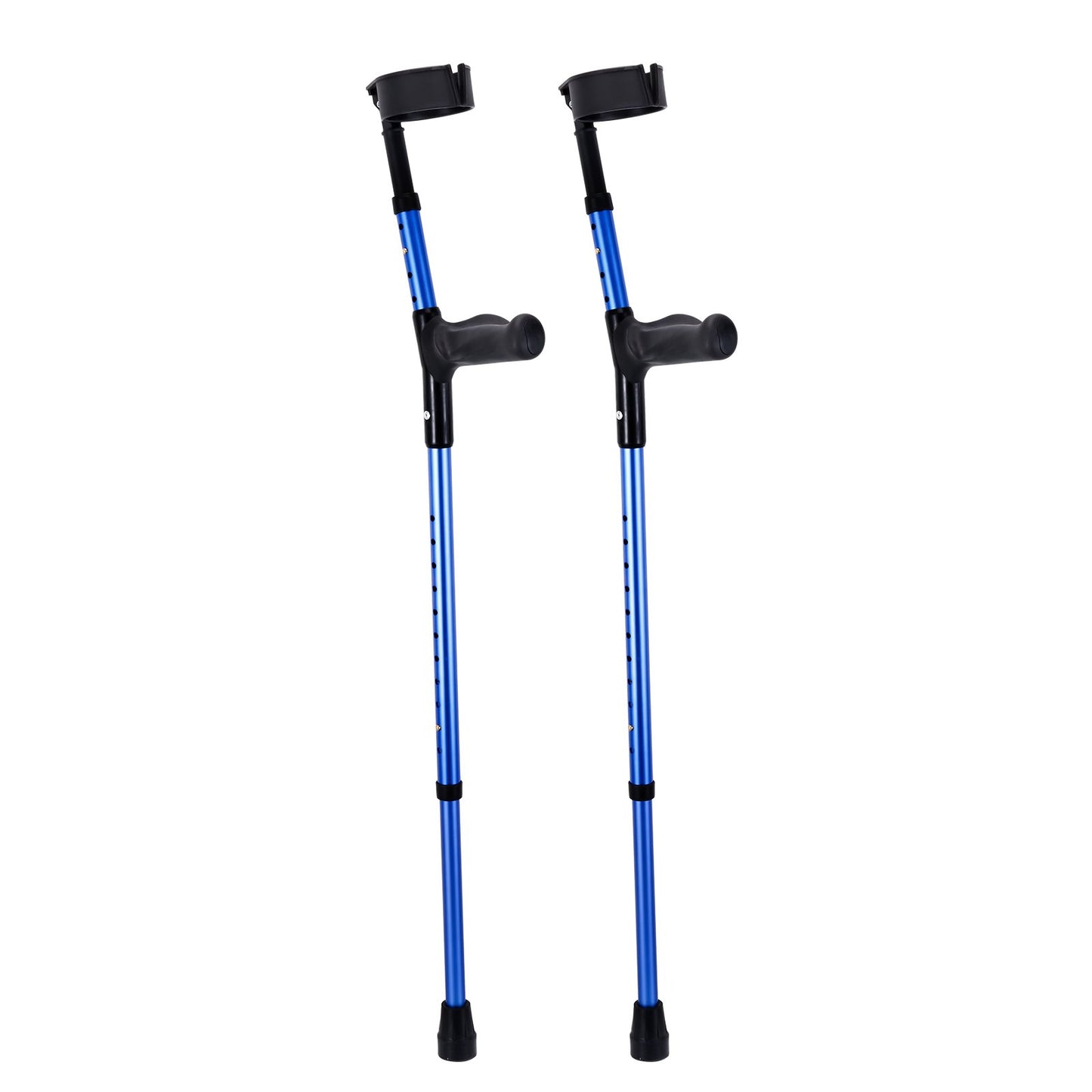 Underarmskryckor Gåkryckor i aluminium med justerbar höjd och manschetter