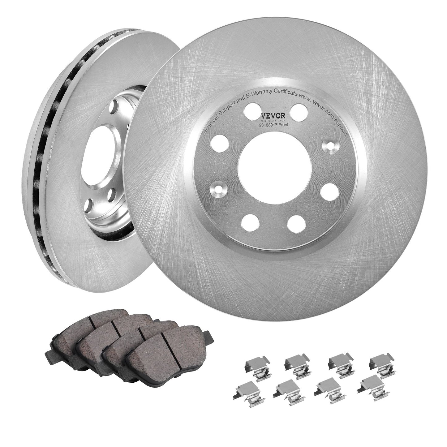 Front Ceramic Brake Rotor Pad Kit för Vauxhall Adam Corsa D Box Hatchback